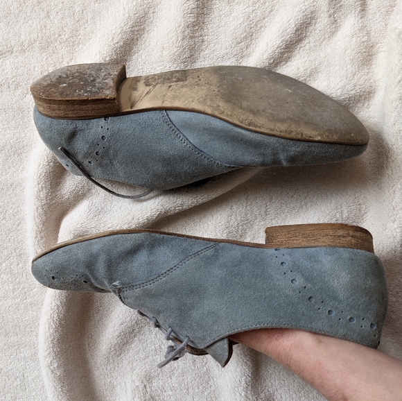 Minelli blue suede shoes - Picture 4 of 4